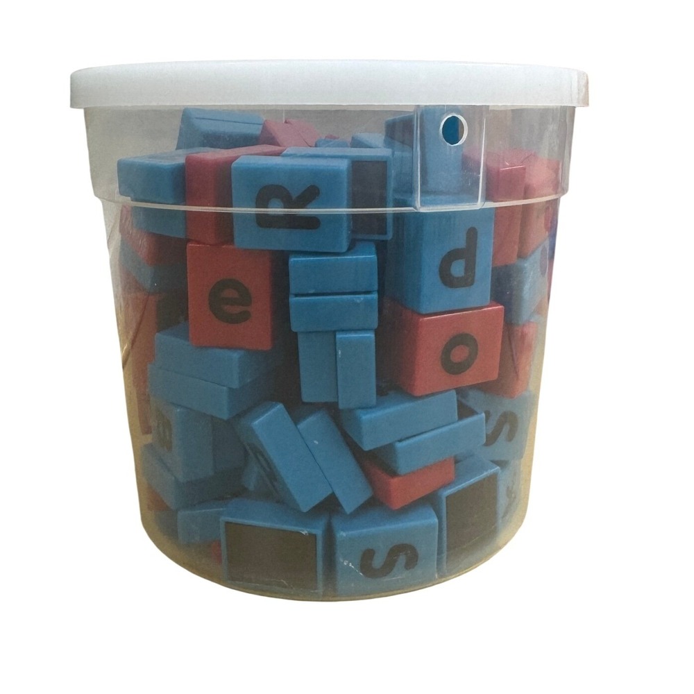 Lakeshore Learning Magnetic Tub O Letters Blue Red Alphabet RR793